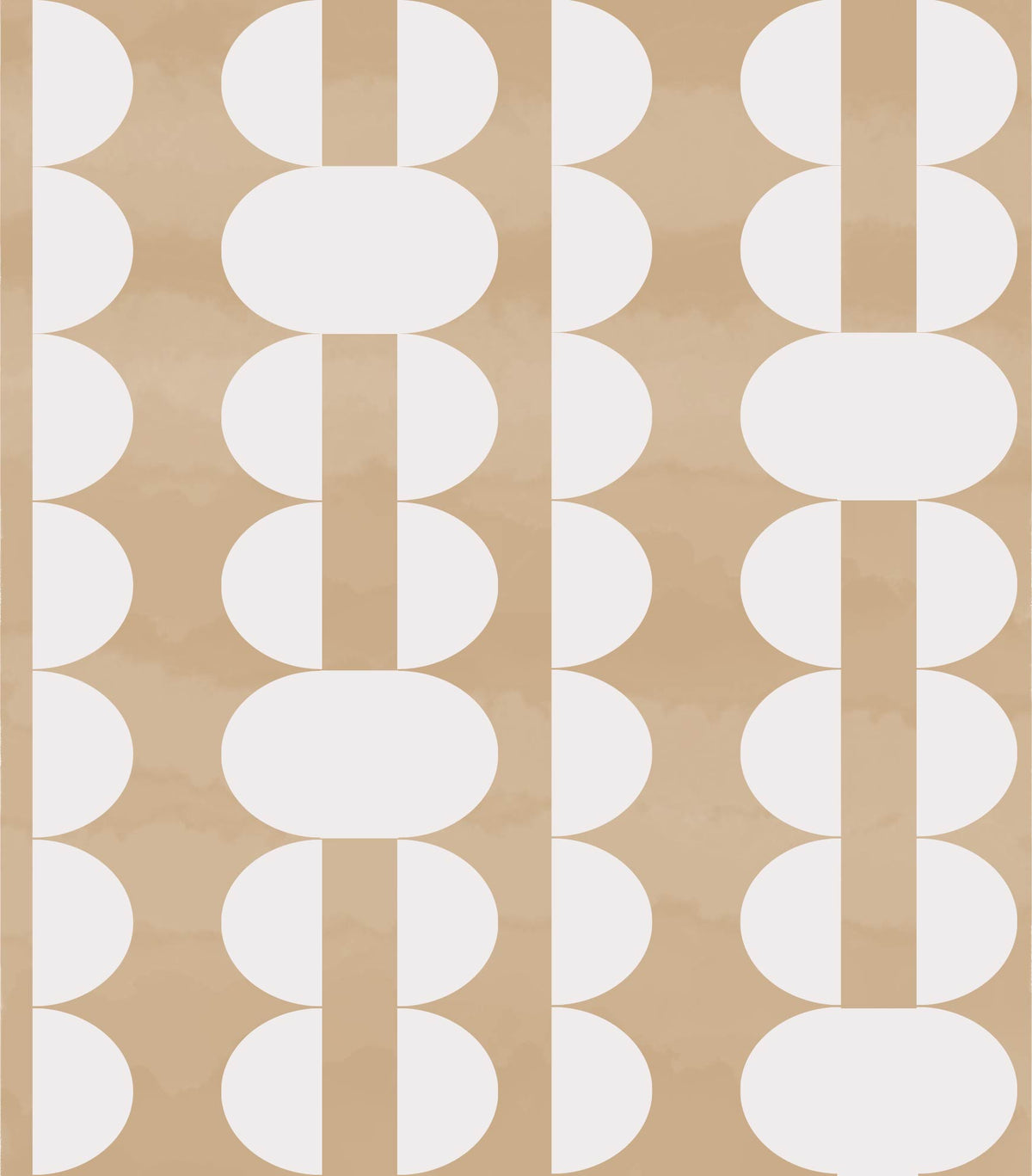 Penny Drop Wallpaper in Nude