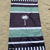 Half Court Beach Towel Green