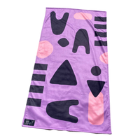 Coral beach towel