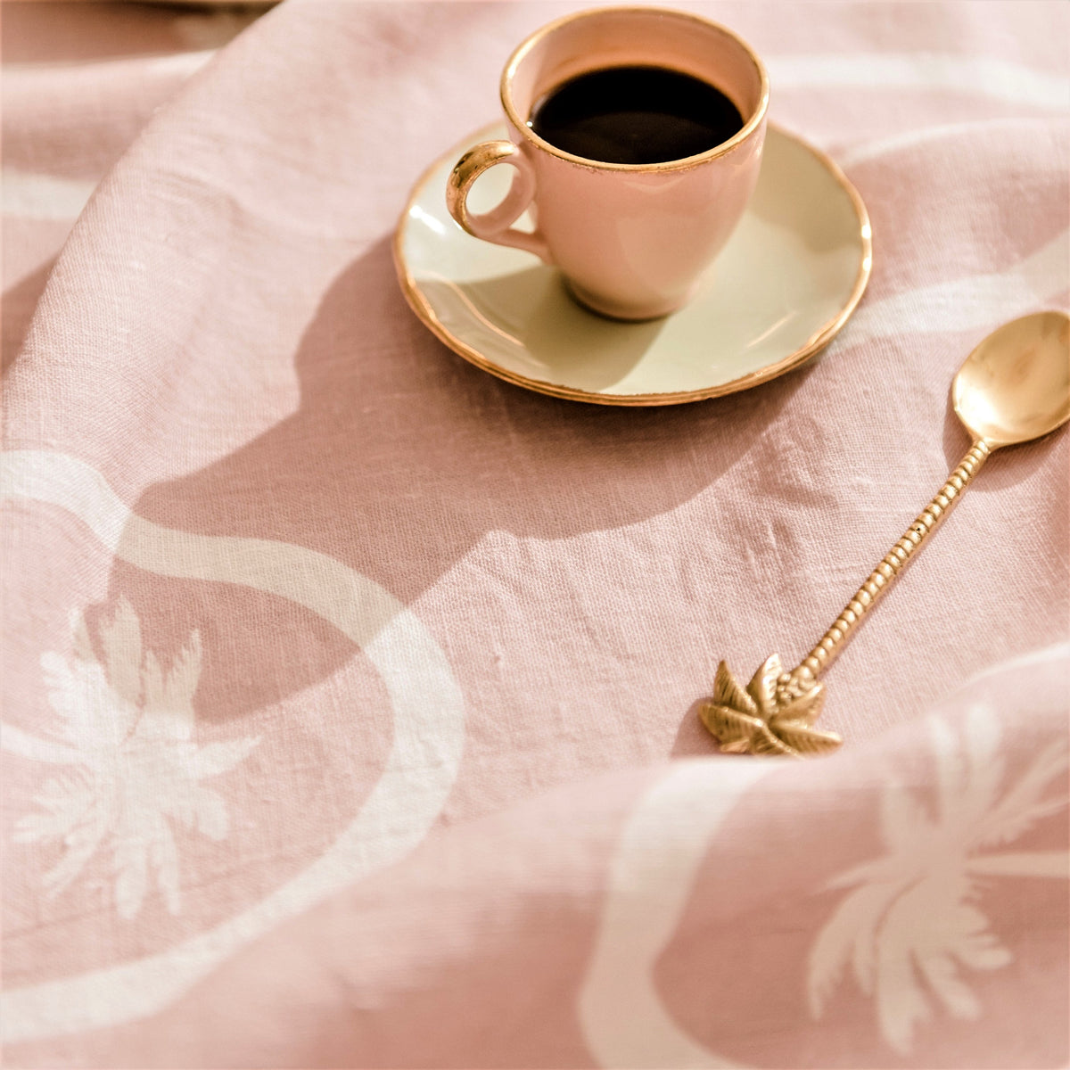 Palma Pink Tablecloth